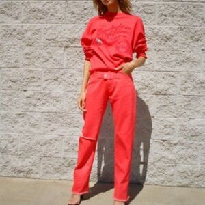 ALYX STRAIGHT FIT JEANS - RED